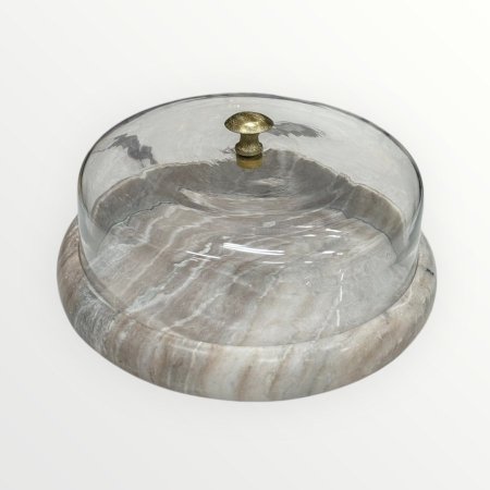 مضيفة شايش ثقيل رمادي مع اضافة النحاس الهندي